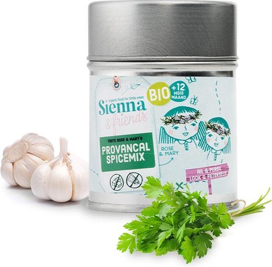 Sienna & Friends - Biologisch - Provençaalse Kruidenmix - voor Baby's en Kinderen - 39 gram - Vanaf 12 Maanden