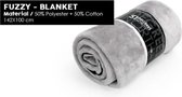 Deken Fuzzy blanket 142x100x1 cm 51 DN grijs