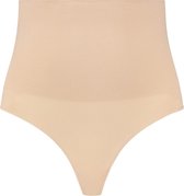 Bye Bra Corrigerende Naadloze Hoge Taille String, Shapewear buik, Gemiddelde Correctie, Shapewear Voor Vrouwen,
 Beige, XL