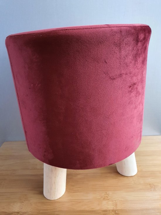 Desiree stool d.red H36xD30cm