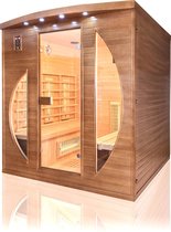 Laag Een deel Bezet Sauna Spectra 4 plaatsen-Infrarood sauna-200 x 185 x 200 cm | bol.com
