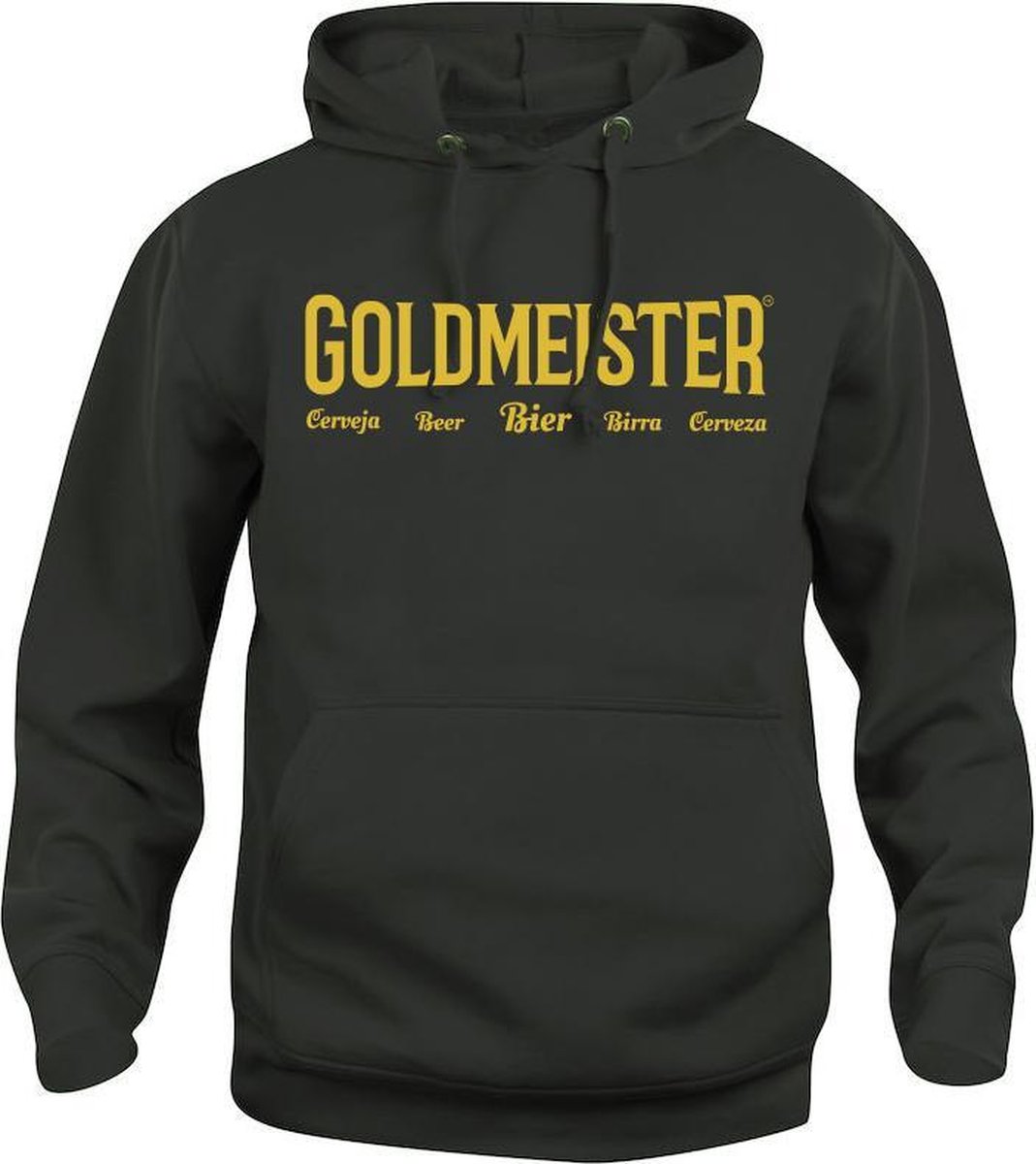 Goldmeister Hoodie Unisex Zwart/Goud Maat S