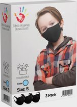 Kids Safety Mask Wasbaar Gezichtsmasker | Blauw | 3 Pack | Voordeelverpakking