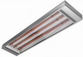 rvs coated infrarood heater 6000 Watt voorzien van keramische verwarmingselementen, 230V-400V, 3 fase aansluiting, loods verwarming