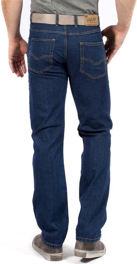 DJX Heren Jeans Model 121 stretch Regular - Kleur: Darkstone - Maat: