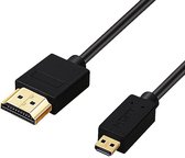 Micro Hdmi Naar Hdmi Kabel Vergulde 2.0 3D 1080P High Speed Hdmi Kabel Adapter 1M