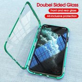 LitaLife Apple iPhone 11 Pro Max Magnetic hoesje Groen 360 graden hoesje - 2 in 1 gehard glas voor + achter - Magnetisch hoesje