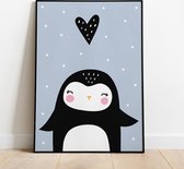 Label2X Poster - Pinguin - 29.7 X 42 Cm - Multicolor