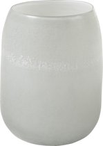 J-Line Vaas Cilinder Glas Grijs Small