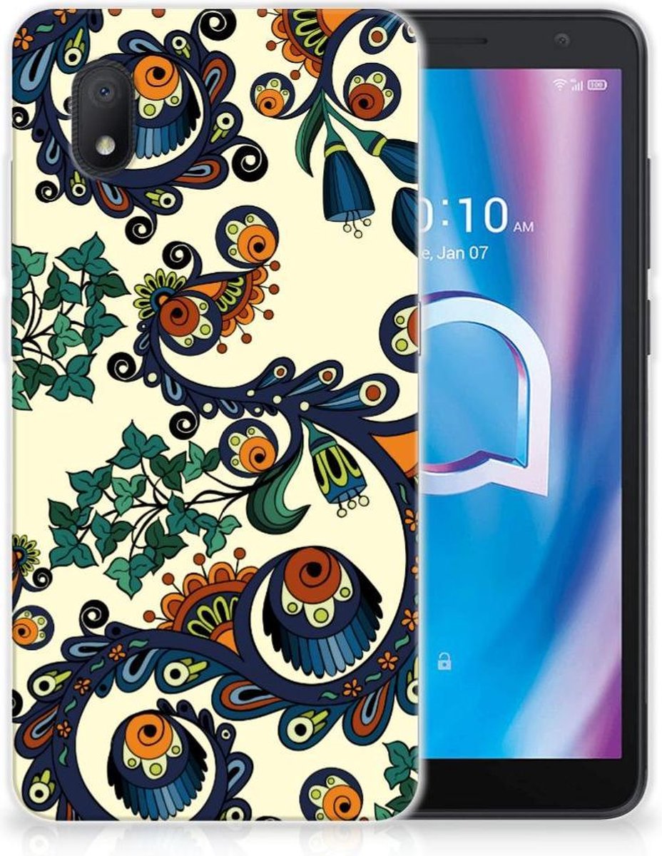 Siliconen Hoesje Alcatel 1B (2020) Barok Flower