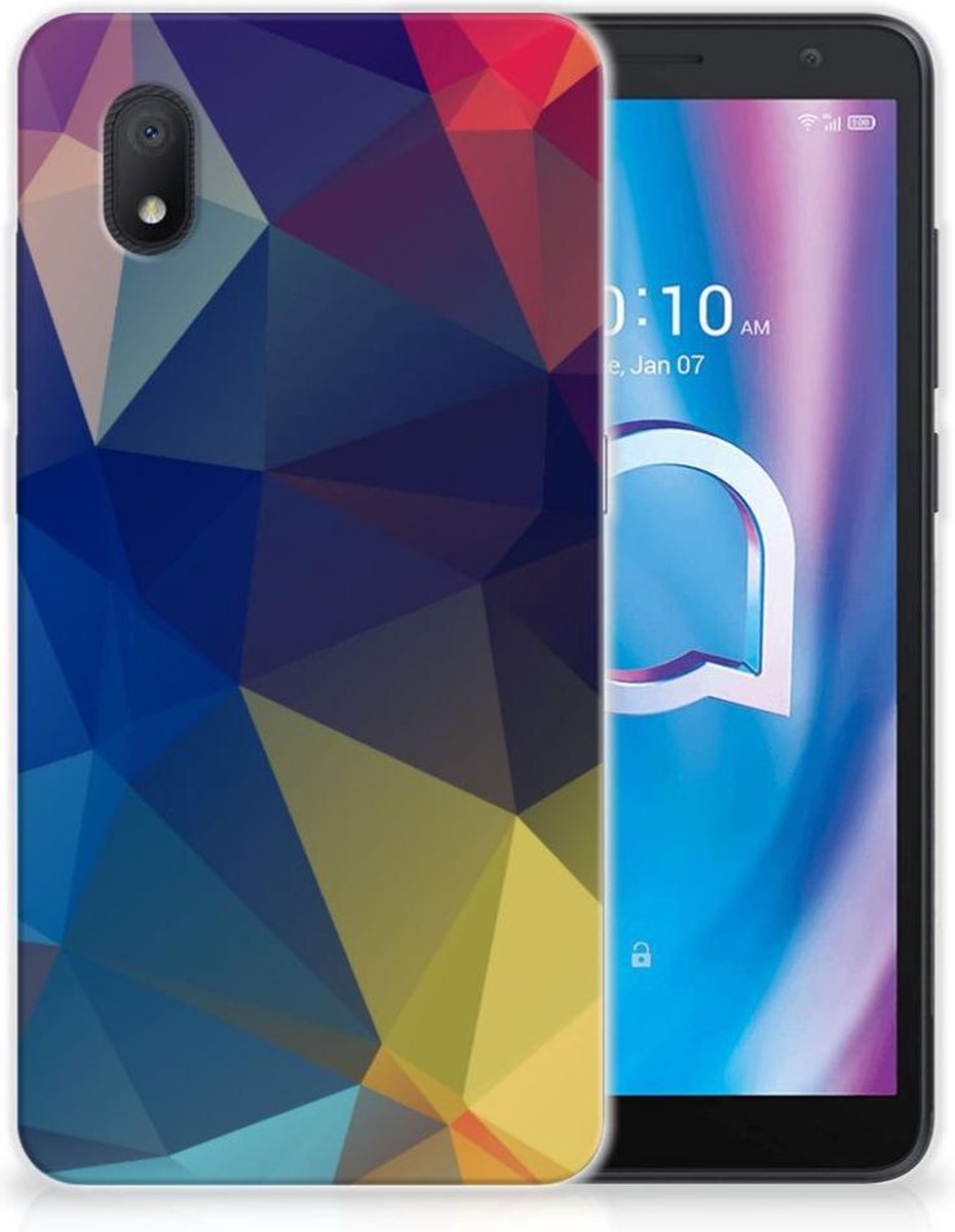 Alcatel 1B (2020) TPU Hoesje Polygon Dark