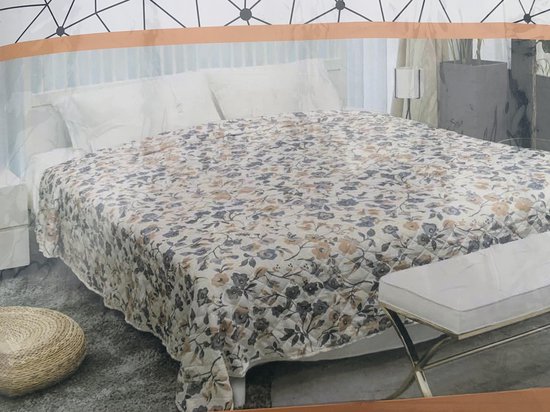 ROOM99 Molly Elegante Sprei in Mosterd, 220 x 240 cm