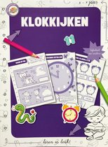 Toy Universe - Spelenderwijs leren - Educatief stickerboek - ''Klokkijken'' - Leren klokkijken - Kleurboek - Oefenboek met stickers - 6 - 7 jaar - Schoencadeautjes - Sinterklaas cadeau - Kers