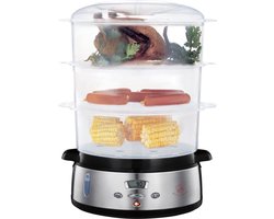 Royal Swiss® Food Steamer HY-4401DS – 9L – 800W – Elektrische Stoomkoker met 3 BPA-vrije…