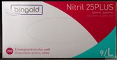 Handschoenen Disposable Nitrile Wit Large - 200 stuks !