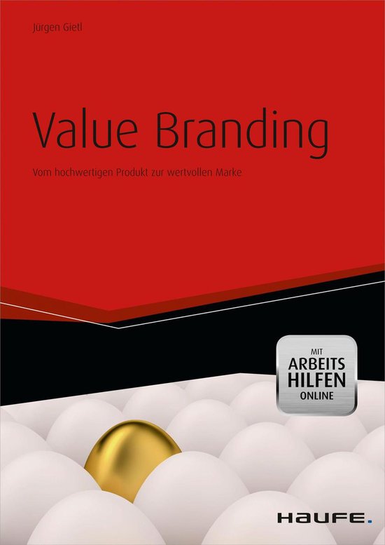 Haufe Fachbuch - Value Branding - mit Arbeitshilfen online - cover