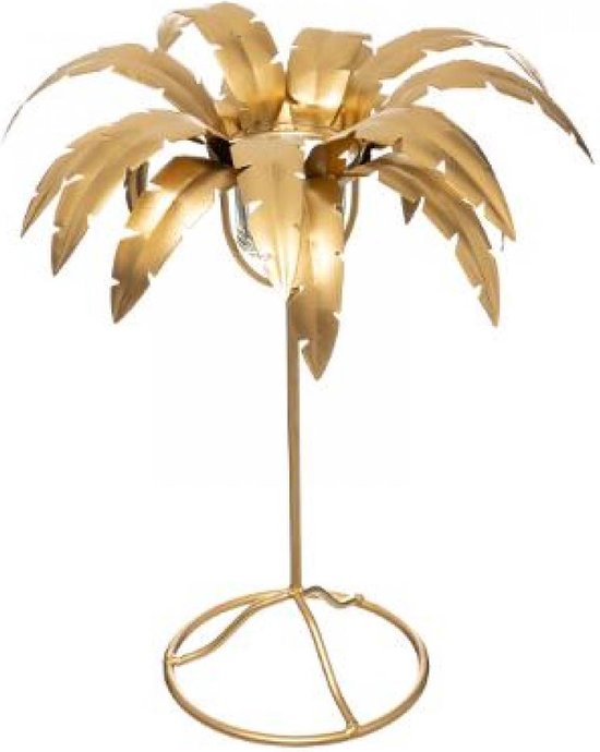 Metalen Kandelaar Gouden Palm | bol.com