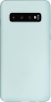 BMAX Siliconen hard case hoesje geschikt voor Samsung Galaxy S10 / Hard Cover / Beschermhoesje / Telefoonhoesje / Hard case / Telefoonbescherming - Turquoise
