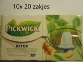 Pickwick thee - Detox - multipak 10x 20 zakjes