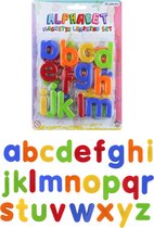 2x setjes Gekleurde magnetische alfabet speelgoed letters 26 stuks 4 cm - Educatief speelgoed