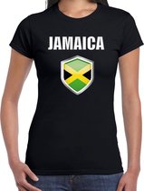 Jamaica landen t-shirt zwart dames - Jamaicaanse landen shirt / kleding - EK / WK / Olympische spelen Jamaica outfit XL