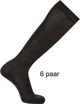 Kniekousen| Multi-pack | Bamboe sokken | Antraciet| maat 39-42 | Naadloze sokken | 6 paar