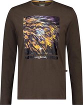 T-shirt Lange Mouwen Bruin Met Opdruk (MU14-0003 - Delicioso)