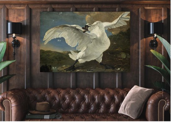 Décoration murale de Luxe - Photo - Plexiglas - Dibond - Système de suspension en aluminium - Le cygne menacé, Jan Asselijn, c.1650
