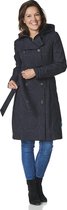 Becca trench coat black/antracite with zipperclosure -XL