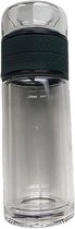 Chacult- Dubbelwandige theebeker- theefles - drinkfles voor losse thee - thermofles - waterfles