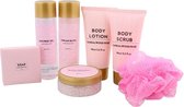 Aimes Giftset Body Care Collection - Cadeaupakket - Bad en douche - Huidverzorging - Luxe Geschenkverpakking - Badcadeau set voor vrouwen