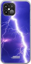 iPhone 12 Pro Max Hoesje Transparant TPU Case - Thunderbolt #ffffff
