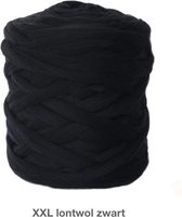 XXL wol- Merino Lontwol-3 kg zwart