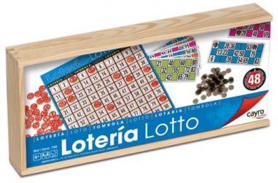Afbeelding van het spel Cayro Lotto-Tombola 40 Cards With Wooden Box