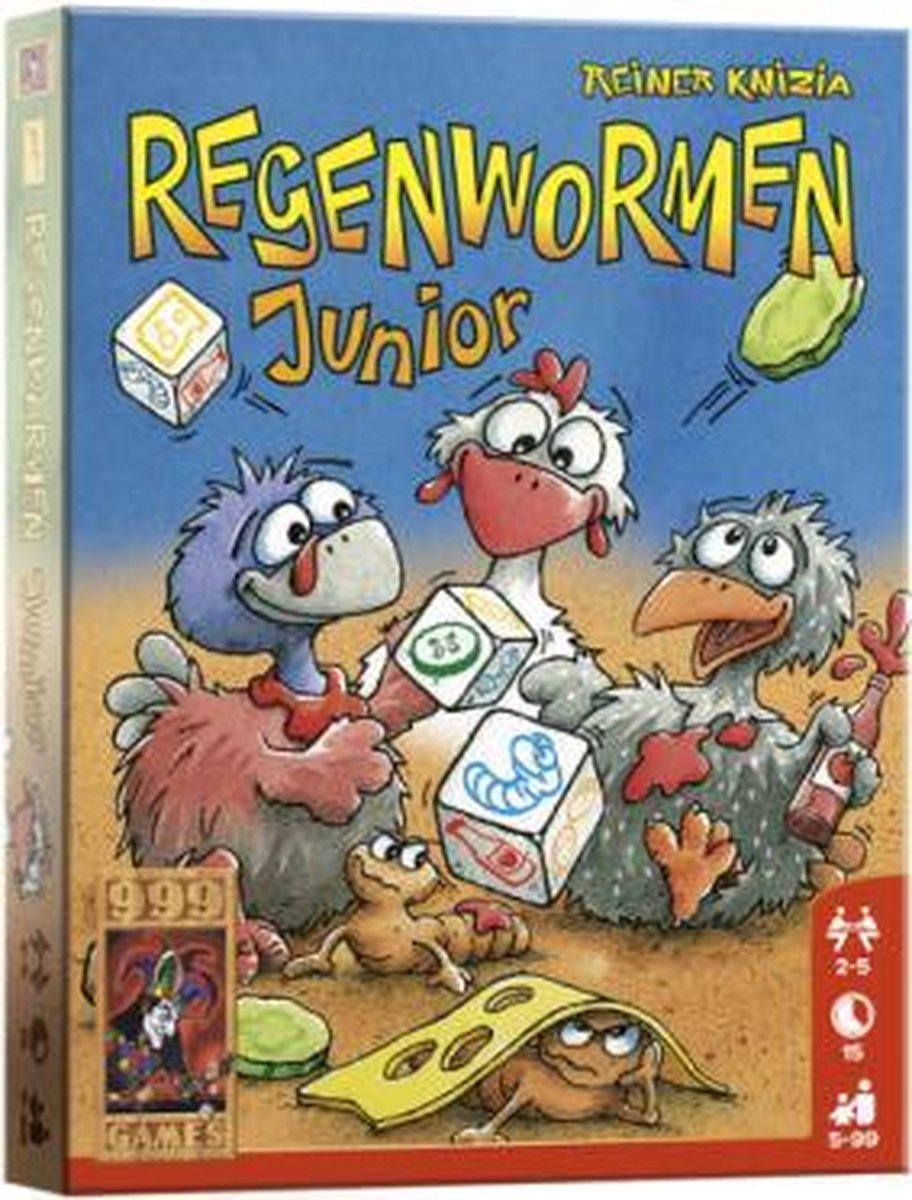 Regenwormen Junior Dobbelspel - 999 Games