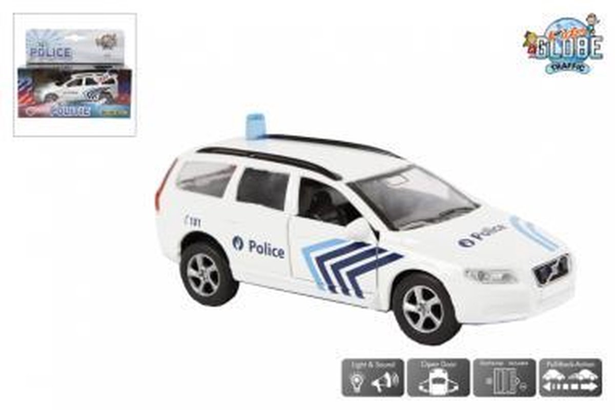 Kids Globe Ambulance Auto MUG Mobiele Urgentiegroep Volvo V70  Ziekenhuisauto Licht