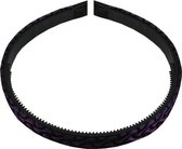 Haarband Diadeem Fantasie Print Zwart Paars