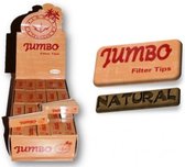 Jumbo filter tips natural 100pcs