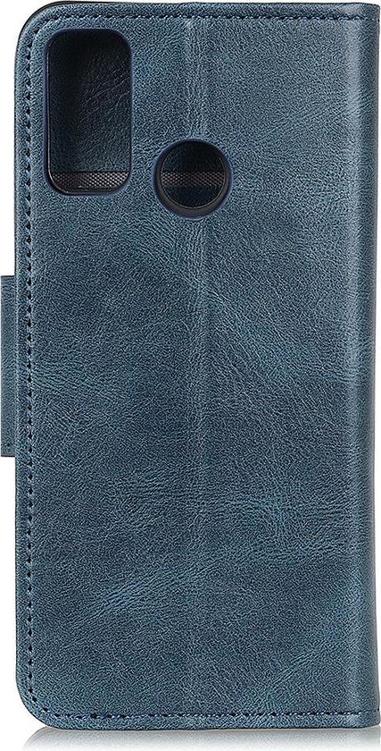 Étui pour téléphone - Étui portefeuille - Étui portefeuille - Étui de type livre pour Samsung Galaxy A21s - Blauw