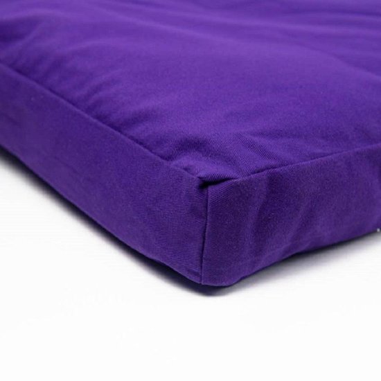Meditatiemat Zabuton Violet Katoen - 86 x 66 x 6 cm - incl. Binnenhoes van Lotus — afbeelding 3