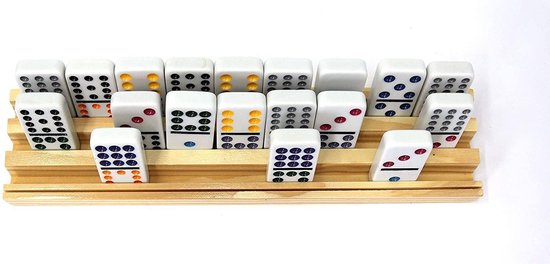Thumbnail van een extra afbeelding van het spel Domino en kaarthouder, afm. 25,5 x 6 cm. Verpakt per 4 stuks.