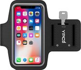 YPCd® Sportarmband - Zwart - Hardloop armband iPhone 6 / 6s / 7 / 8 / SE 2020 / X / XS / 12 Mini