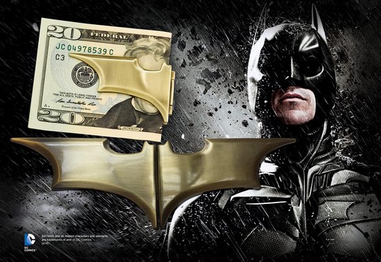 DC Comics: Batman Begins Batarang Bronze Money Clip