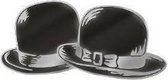 Laurel en Hardy pin's Bowler Hats