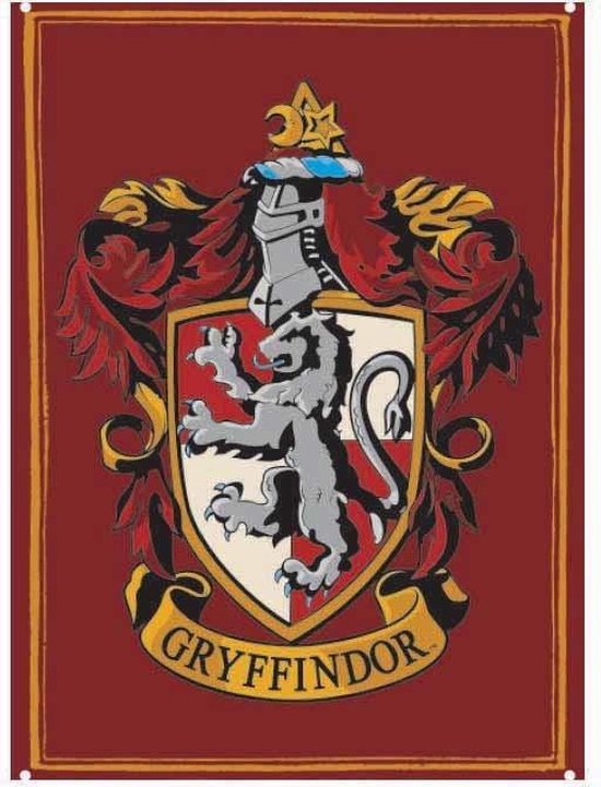 Harry Potter Gryffindor Crest Small Tin Sign