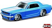 Maisto Ford MUSTANG HARDTOP 1965 blauw/wit schaalmodel 1:64