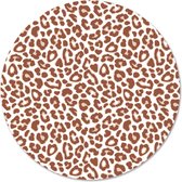 Muurcirkel leopard terracotta Ø 30 cm / Dibond - Aanbevolen