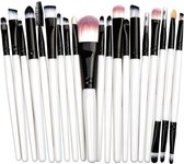 Able & Borret | Makeup kwastenset | Makeup kwasten | 20 delig | Wit/ zwart