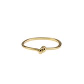 Lauren Sterk Amsterdam - ring - knoopje - medium - goud verguld - coating