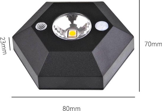 Draadloze LED Lampen - op Batterijen - incl Bewegingssensor - Badkamer  Verlichting -... | bol.com